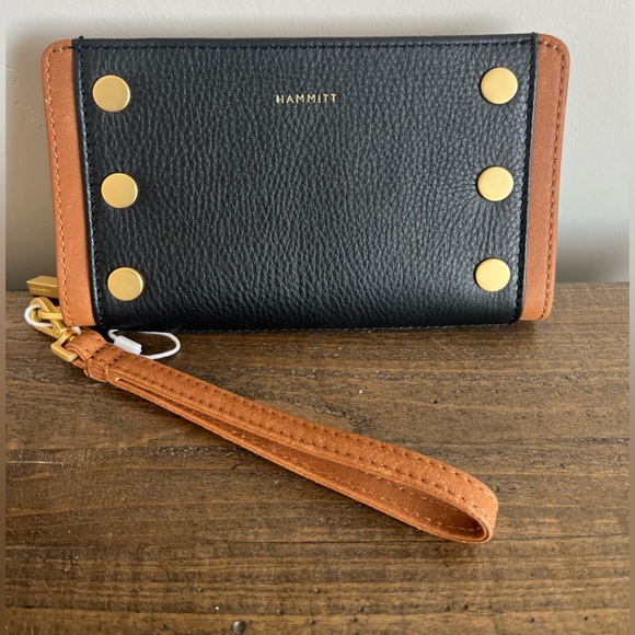 Hammitt Handbags - Hammitt Bryant Wristlet Wallet North End Brushed Gold NWT